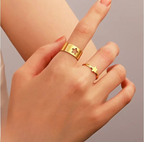 SATR COUPLE RING SET