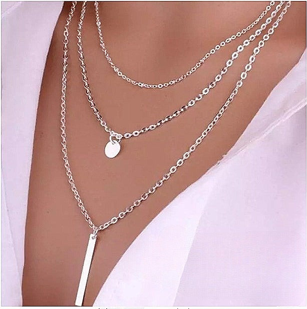MULTILAYER DROP NECK CHAIN