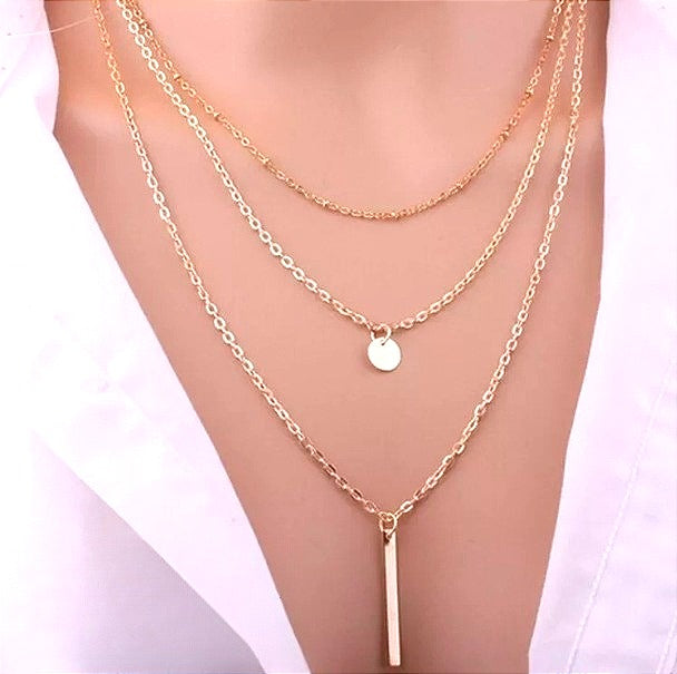 MULTILAYER DROP NECK CHAIN