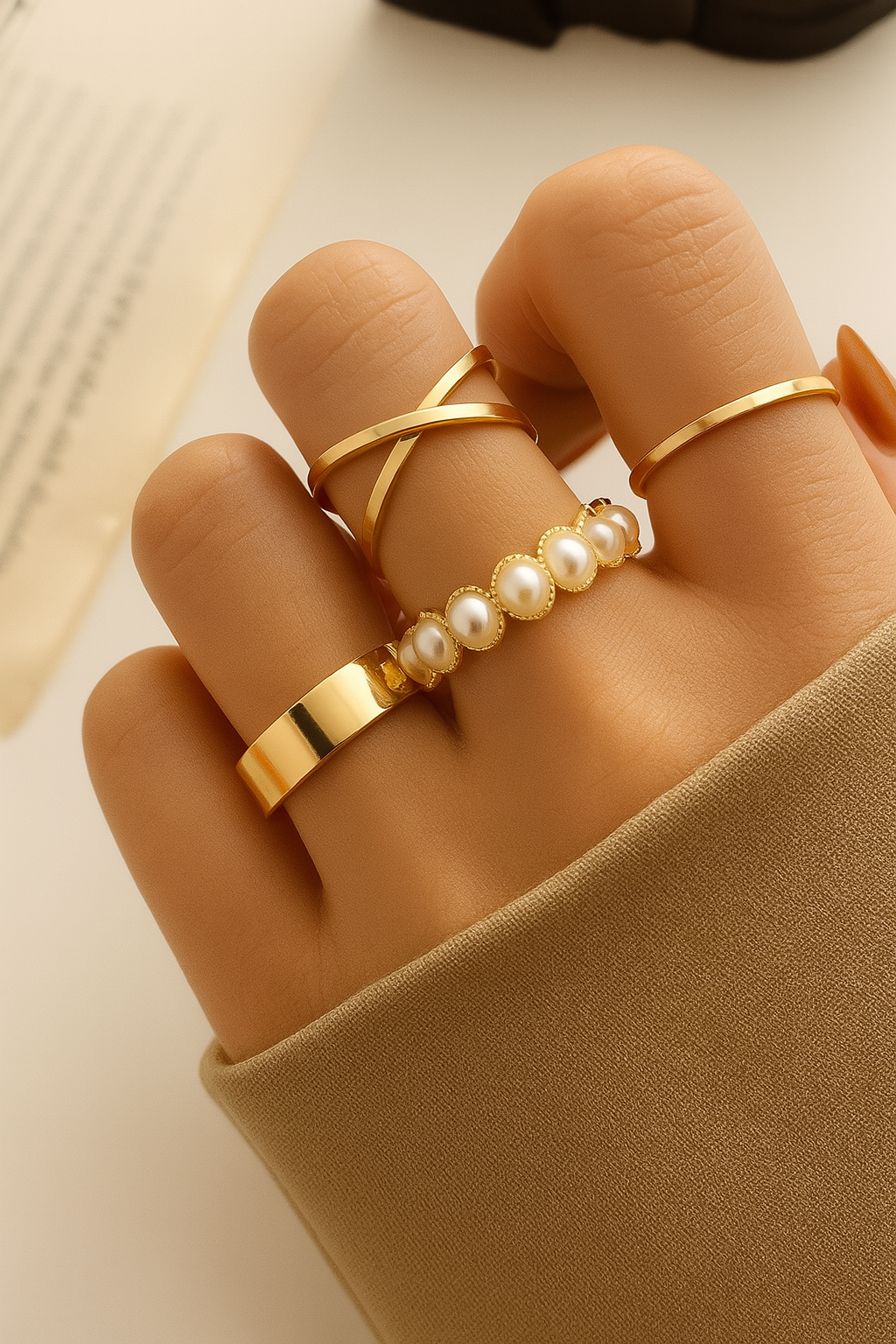 PEARL RING SET