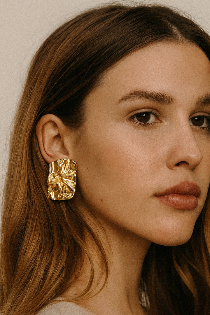 IRREGULAR SHAPE ANTI TARNISH , STAINLESS STEEL EARRINGS