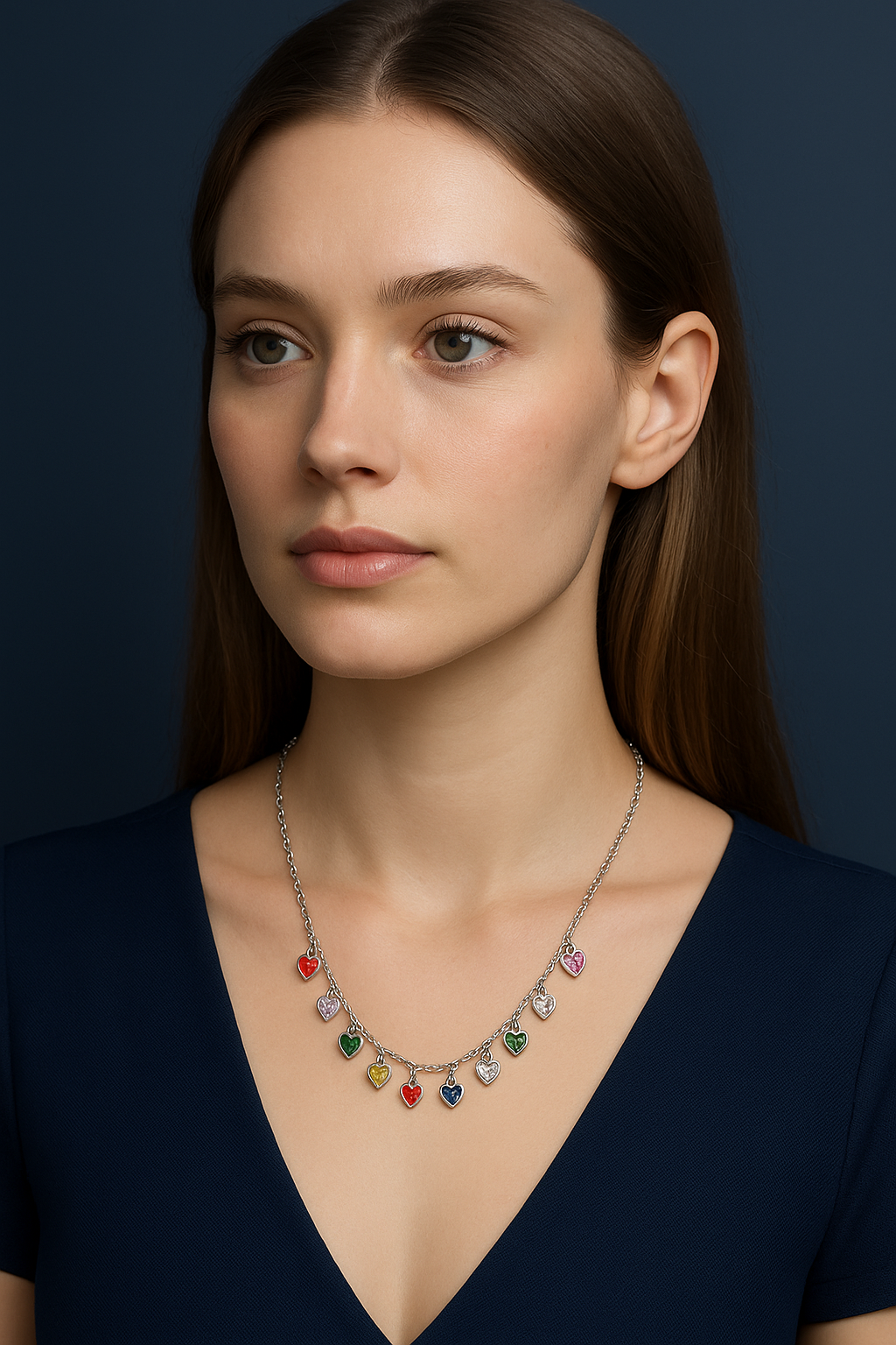 MULTI COLOUR STONE CHAIN