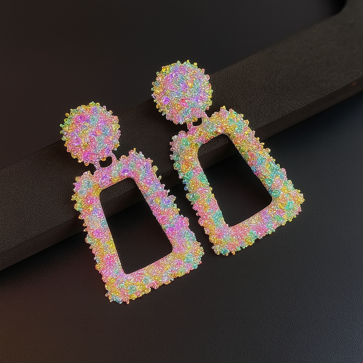 GEOMETRIC SHAPE CLASSY EARRINGS