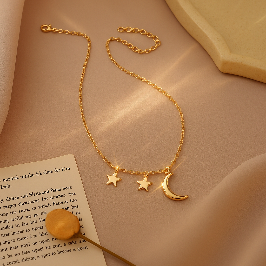 MOON STAR NECK CHAIN