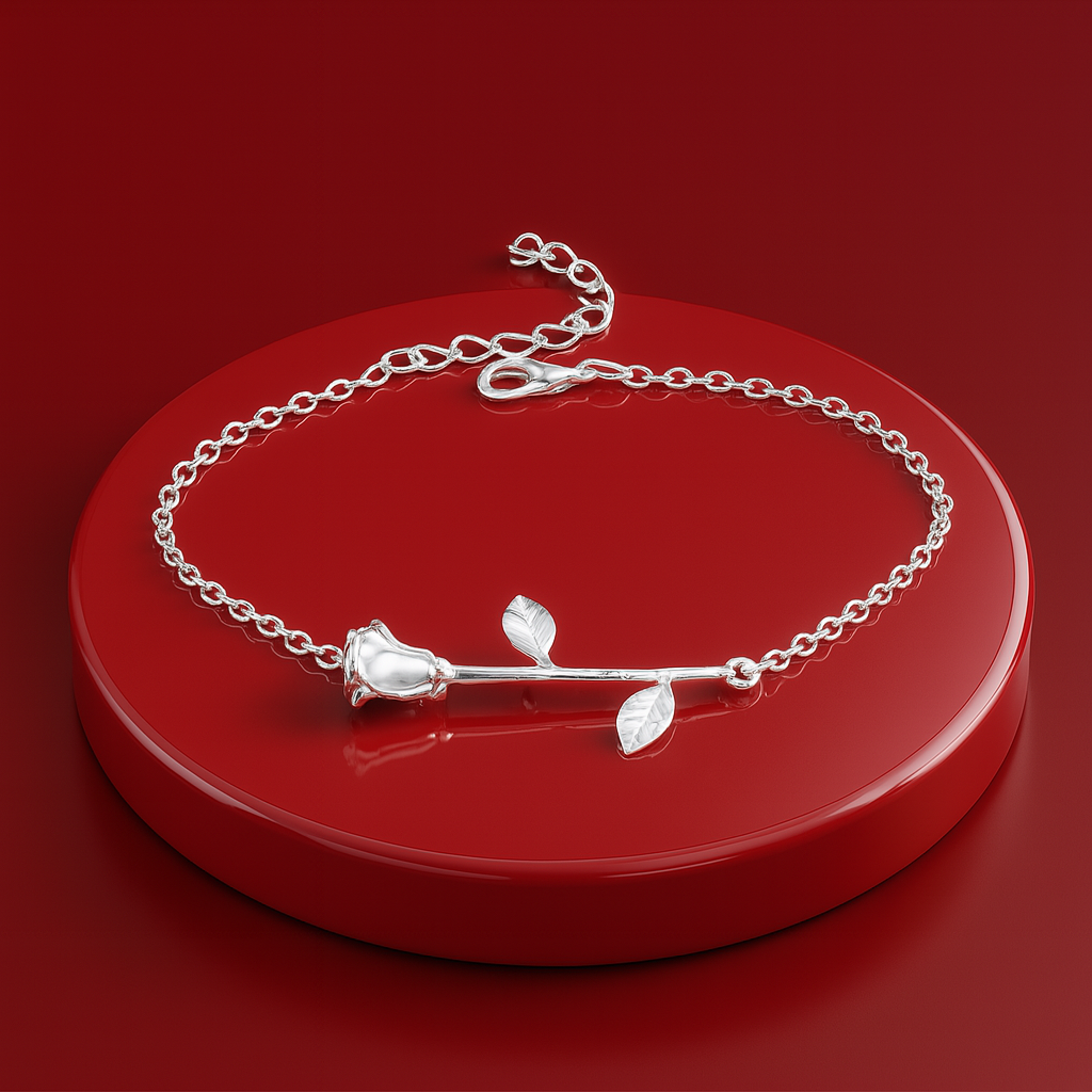 ROSE FLOWER BRACELET FOR WOMEN