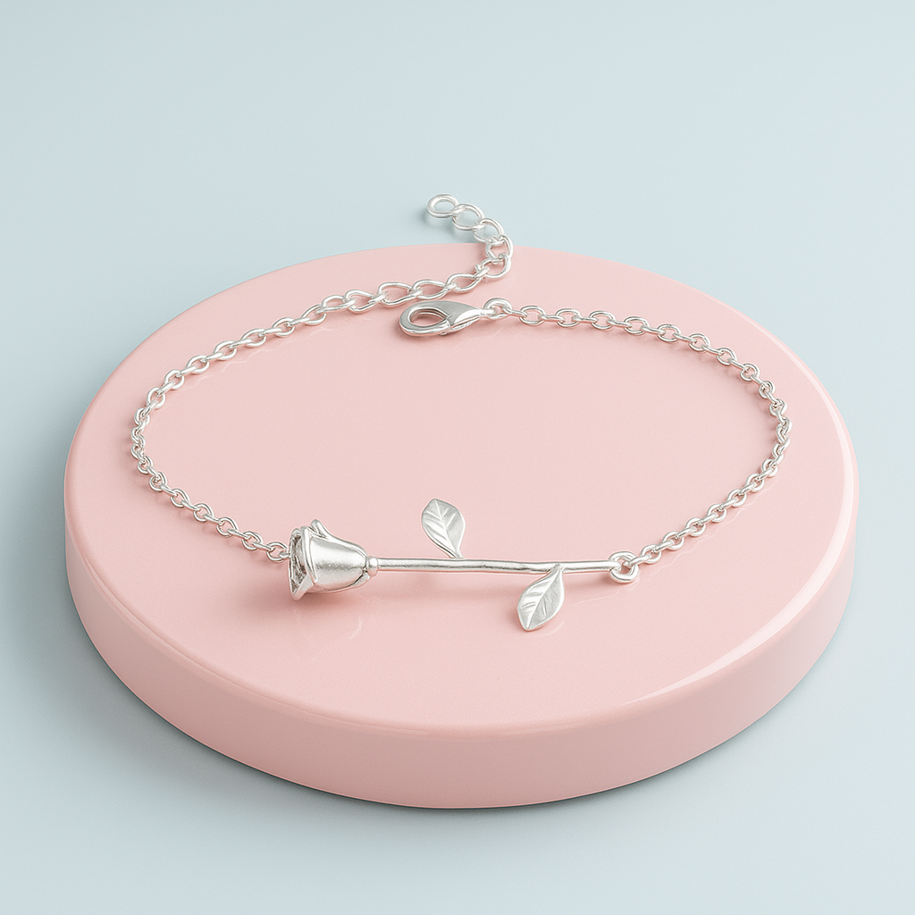 ROSE FLOWER BRACELET FOR WOMEN