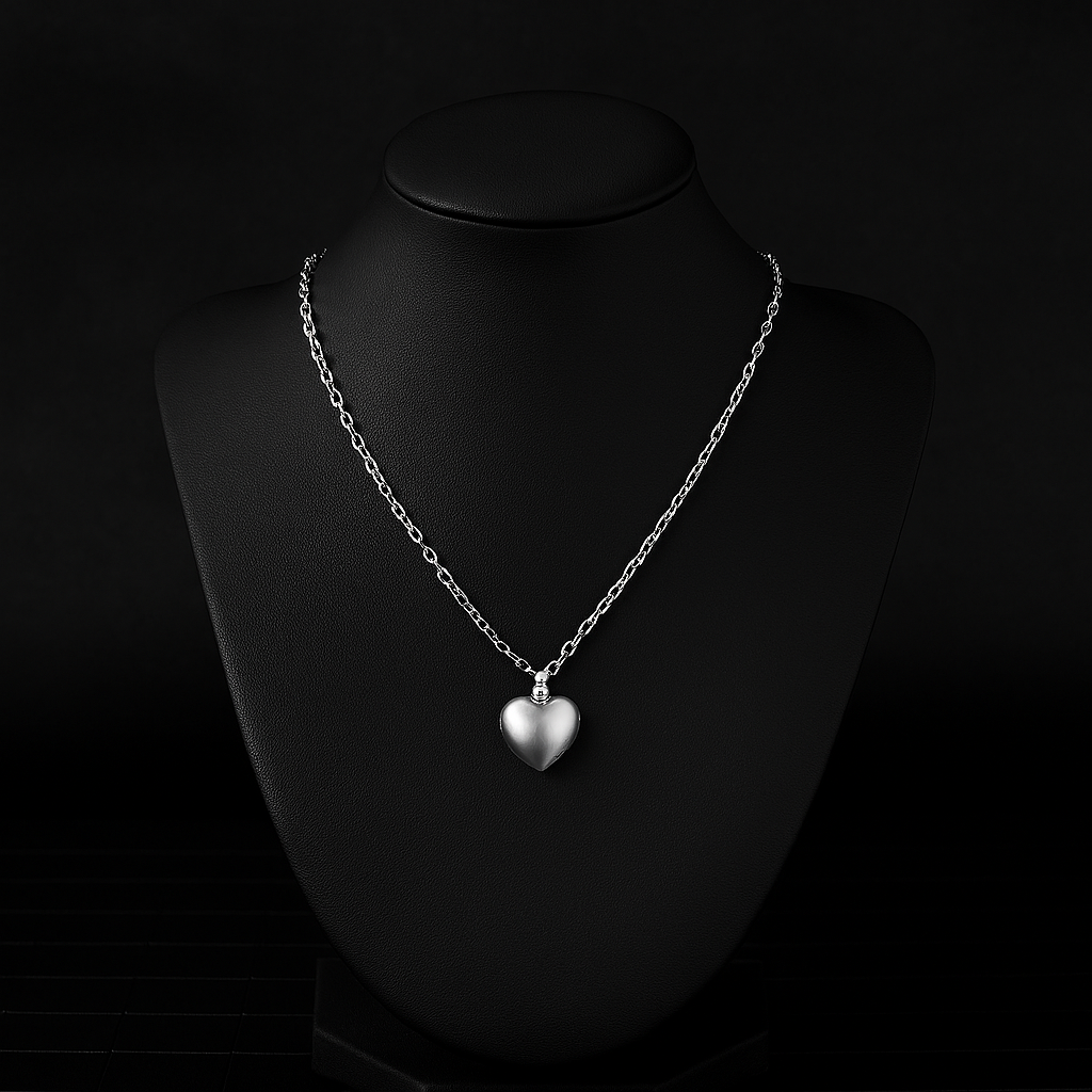 PEARL HEART NECK CHAIN