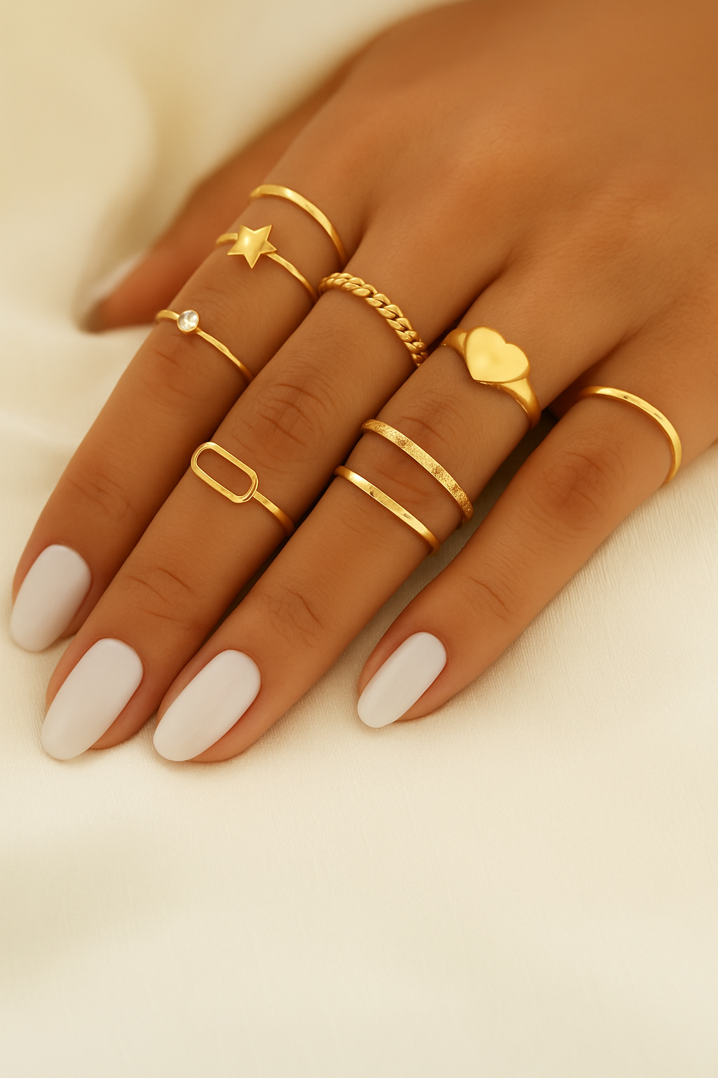 RING SET OF SEVEN PIECES