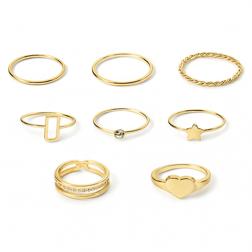 RING SET OF SEVEN PIECES