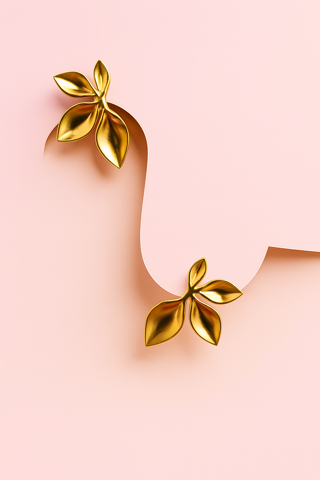 FLOWER SHAPE KOREAN EARRING