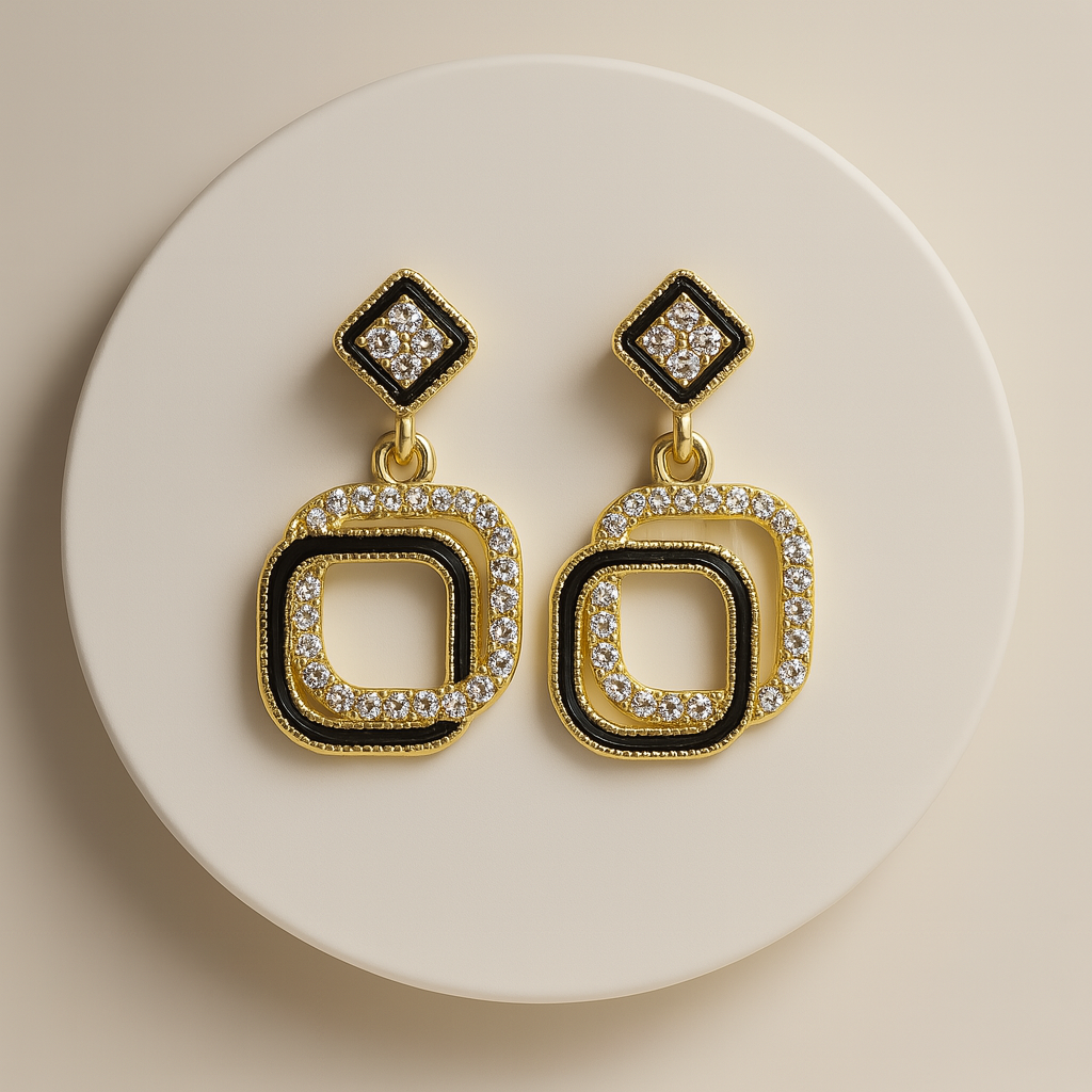 DOUBLE LAYER EARRINGS