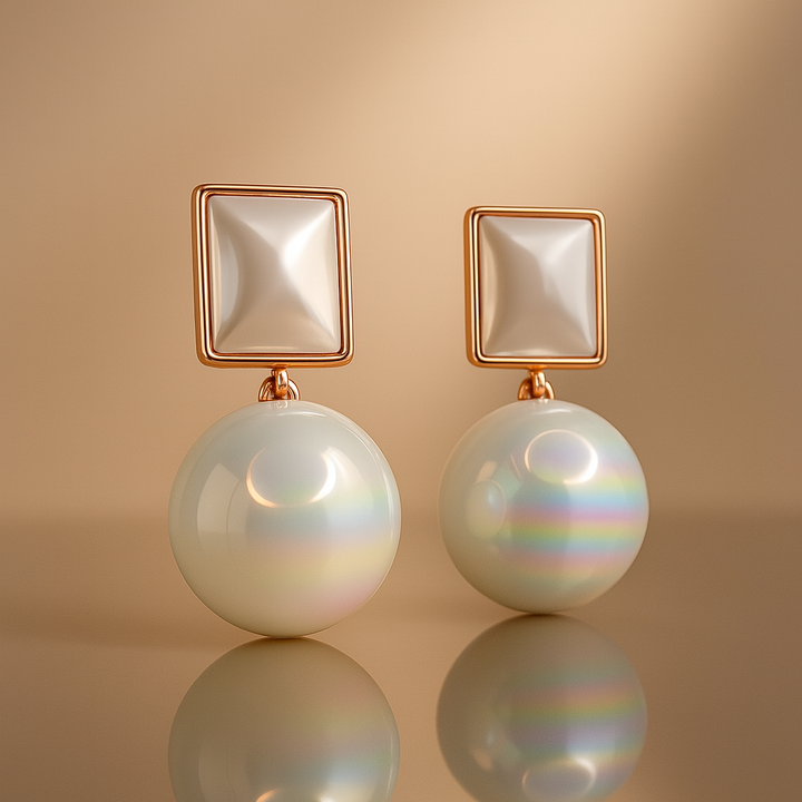 White Pearl Earring