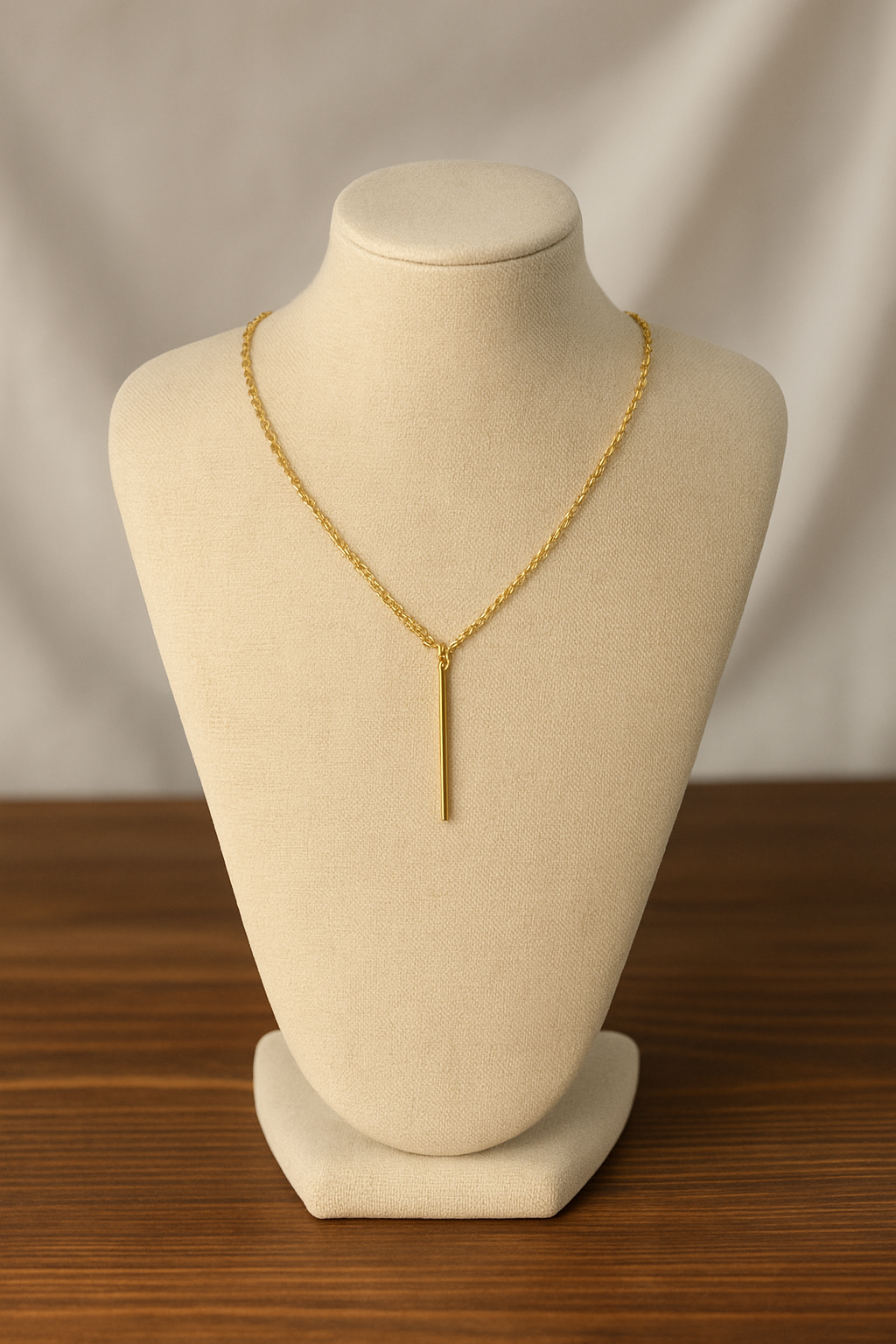 LONG PIN DROP NECK CHAIN