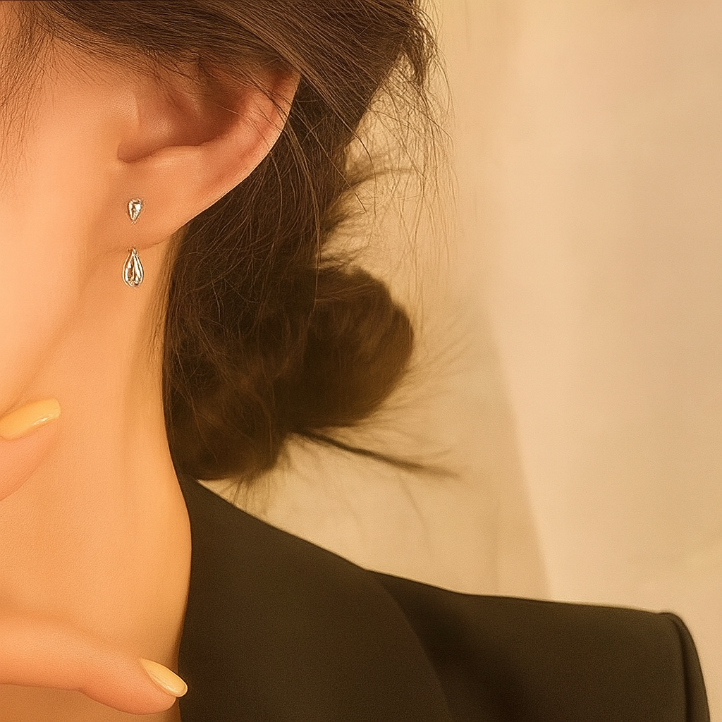 DROP EAR STUDS FOR WOMEN