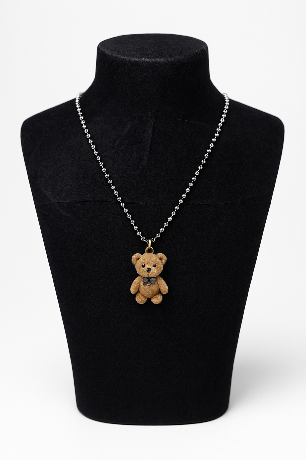 CUTE BROWN TEDDY LONG NECK CHAIN
