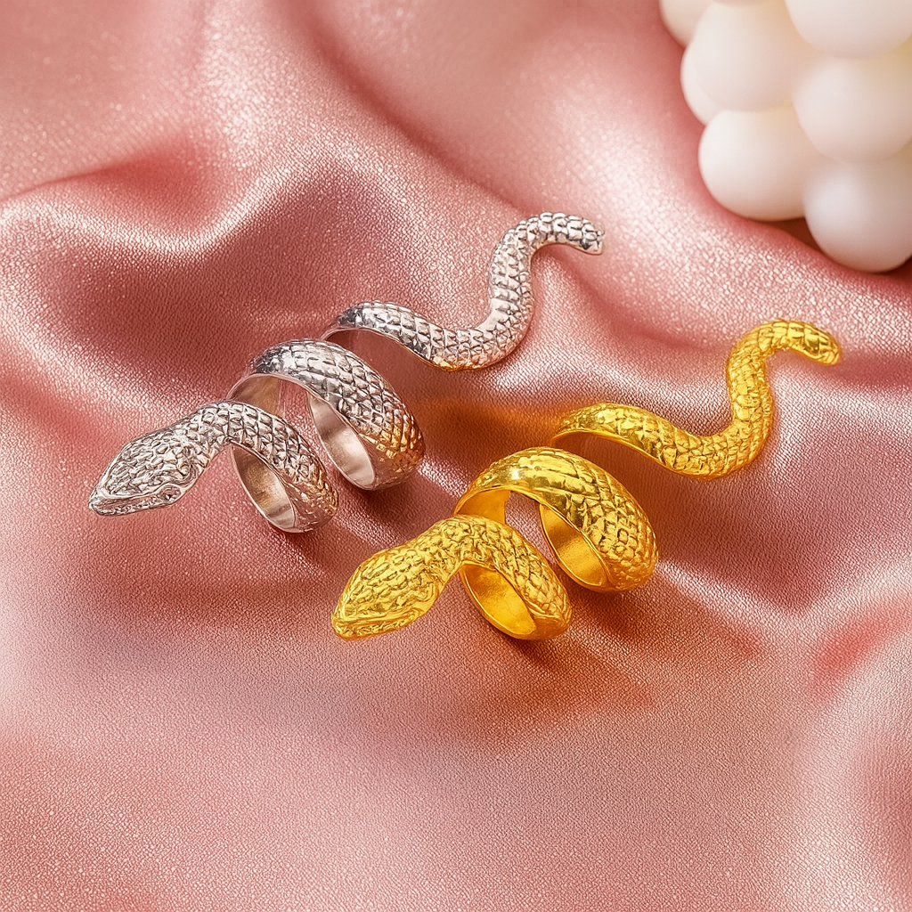 LONG SNAKE SHAPE RING